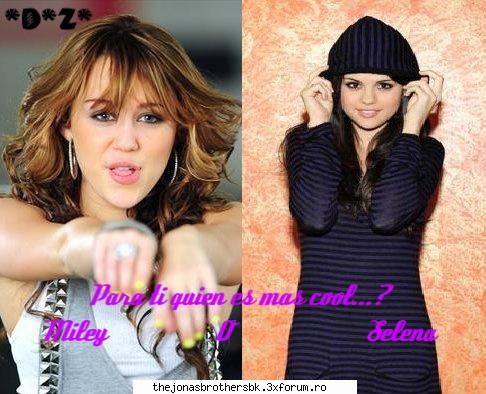 Mai multe vedete Disney - miley vs. selena - Starurile Disney